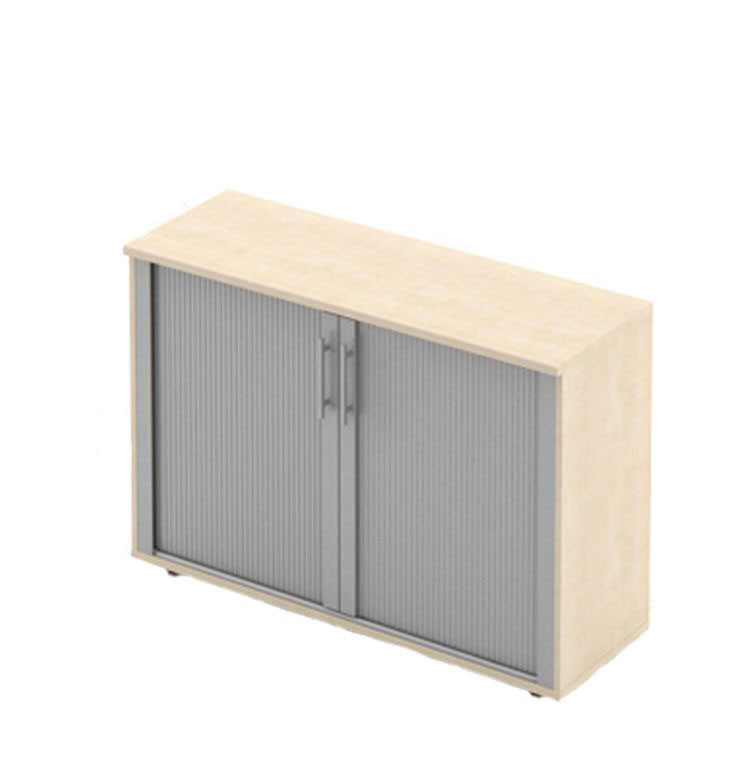 Офісна стаціонарна тумба Озон O2.05.07 корпус ДСП фасади жалюзі (MConcept-ТМ)