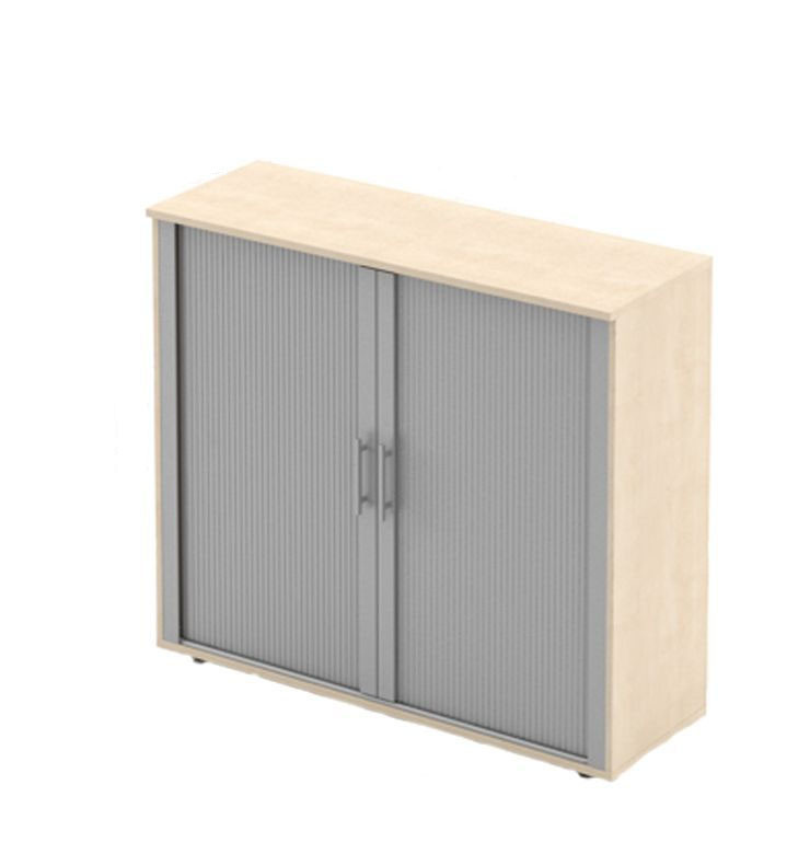 Офісна стаціонарна тумба Озон O2.05.11 корпус ДСП фасади жалюзі (MConcept-ТМ)