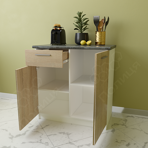 Тумба на кухню 800 мм Комбі ДСП (без стільниці). Нижній модуль для ...