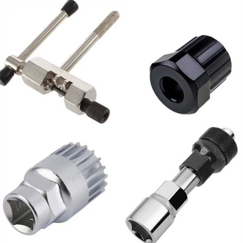 Набір ключів для велосипеда 4 предмети: Знімач тріскачки-касети, картриджа, системи шатунів, вичавки ланцюга