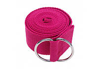 Ремень для йоги, 7 цветов Розовый