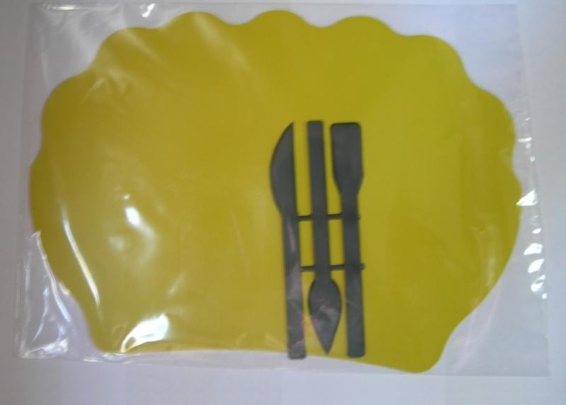 Дошка для ліплення фігурна Мушля зі стеками, фото 1