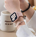 Защитный ремешок + чехол для apple watch 7/8 45mm ТЕМНО СИНИЙ, захисний ремінець + чохол для apple watch 45 мм, фото 8