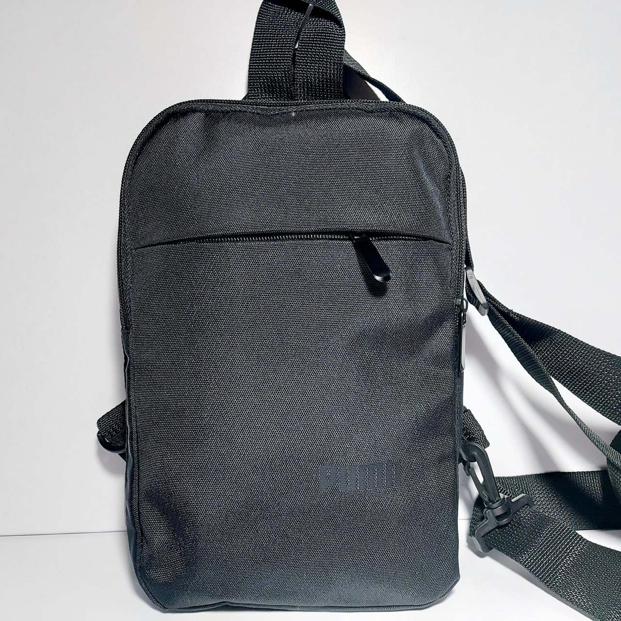 Сумка-слінг через плече пума чорна оксфорд1000, фото 1