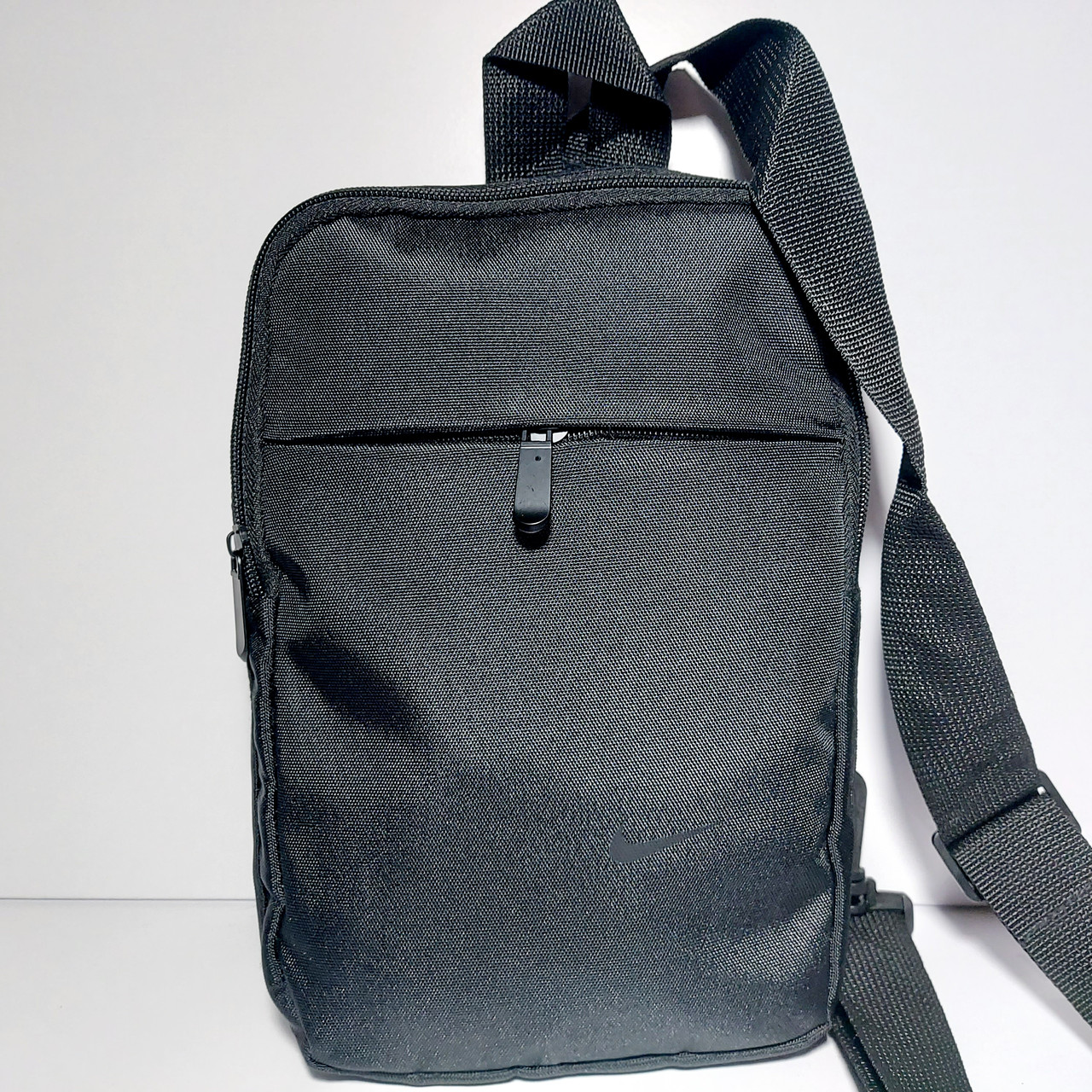 Сумка-слінг через плече найк чорна оксфорд1000, фото 1