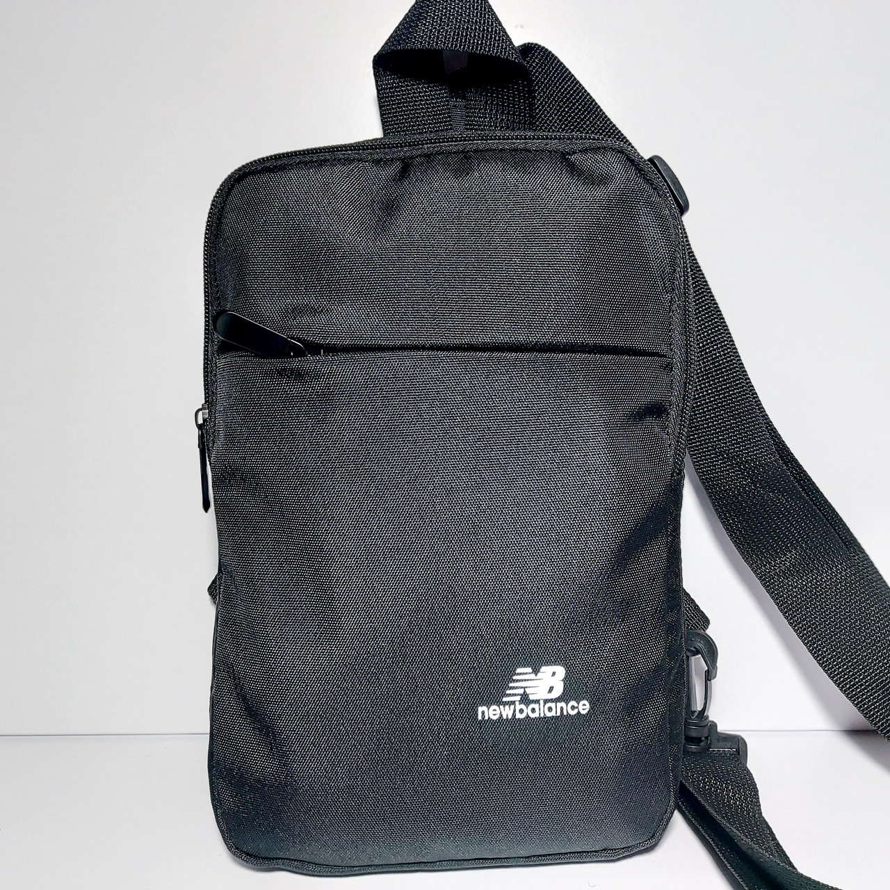 Сумка-слінг через плече чорна оксфорд1000, фото 1