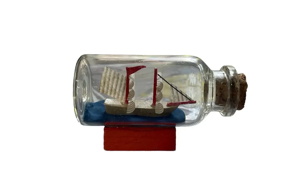 Кораблик в бутылке 6 см - фото 1 - id-p1888953735