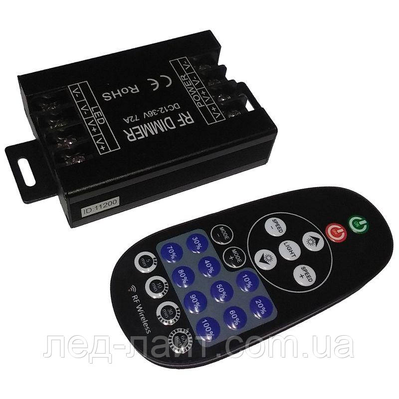 LED дімер 12-36V 72A, пульт RF 23 кнопки