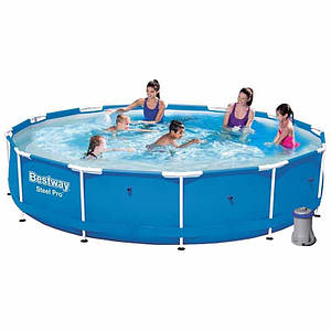 Басейн каркасний Bestway 56681 з насосом та фільтром для води 366х76 см