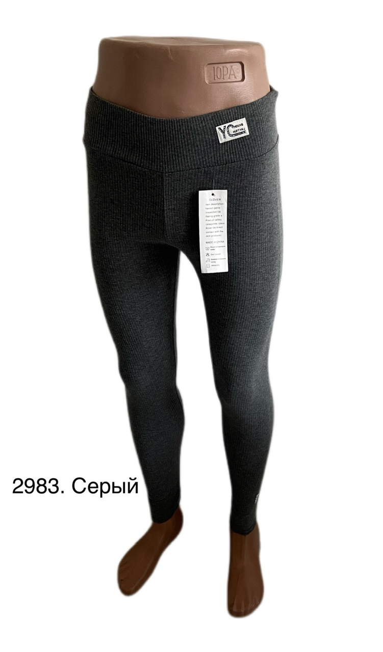 Лосини жіночі норма розмір: L - 2XL (44 - 52 ) Зрістовка: 6 штук в один колір, фото 1