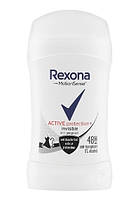 Дезодорант-стік жіночий Rexona Active Protection+ Invisible / Невидимий антиперспірант твердий, 40 мл. Оригінал
