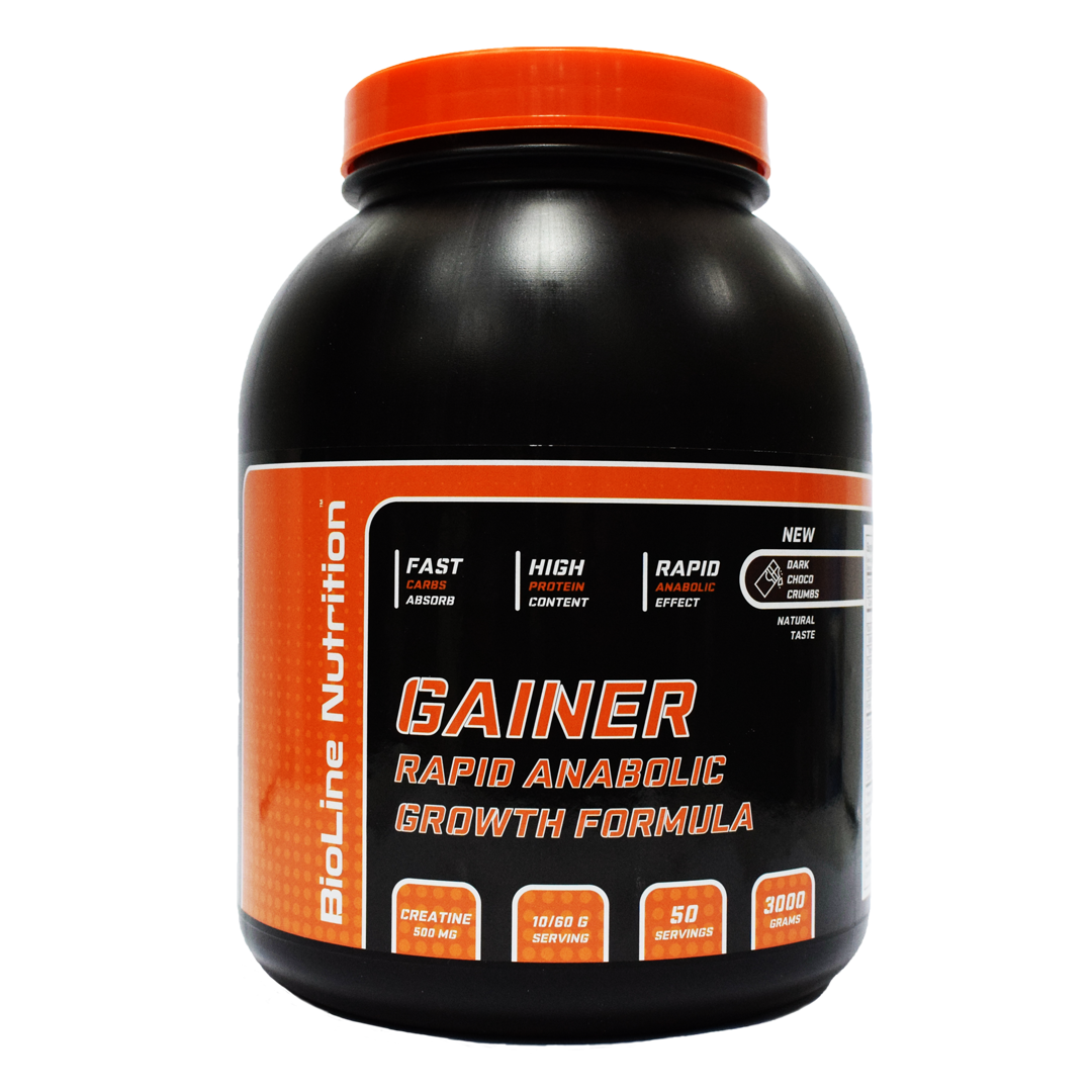 Гейнер для макасимального набору маси та ваги Gainer (Гейнер) 3 кг Growth Formula Creatine, Vitamine A, C