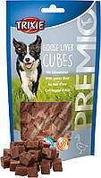 Trixie TX-31867 PREMIO Goose Liver Cubes - Лакомство гусиная печень для собак - 100 г