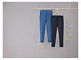 Спортивні штани дитячі Pepperts комплект сині темно-сині двонитка розмір 134-140, фото 2