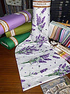 Постільна білизна Королева Ночі (Сатин Premium) | Полуторний комплект | 50х70 | Лаванда на білому та бузковому, фото 3