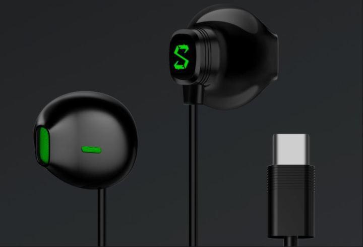 Earphone black shark type c sale