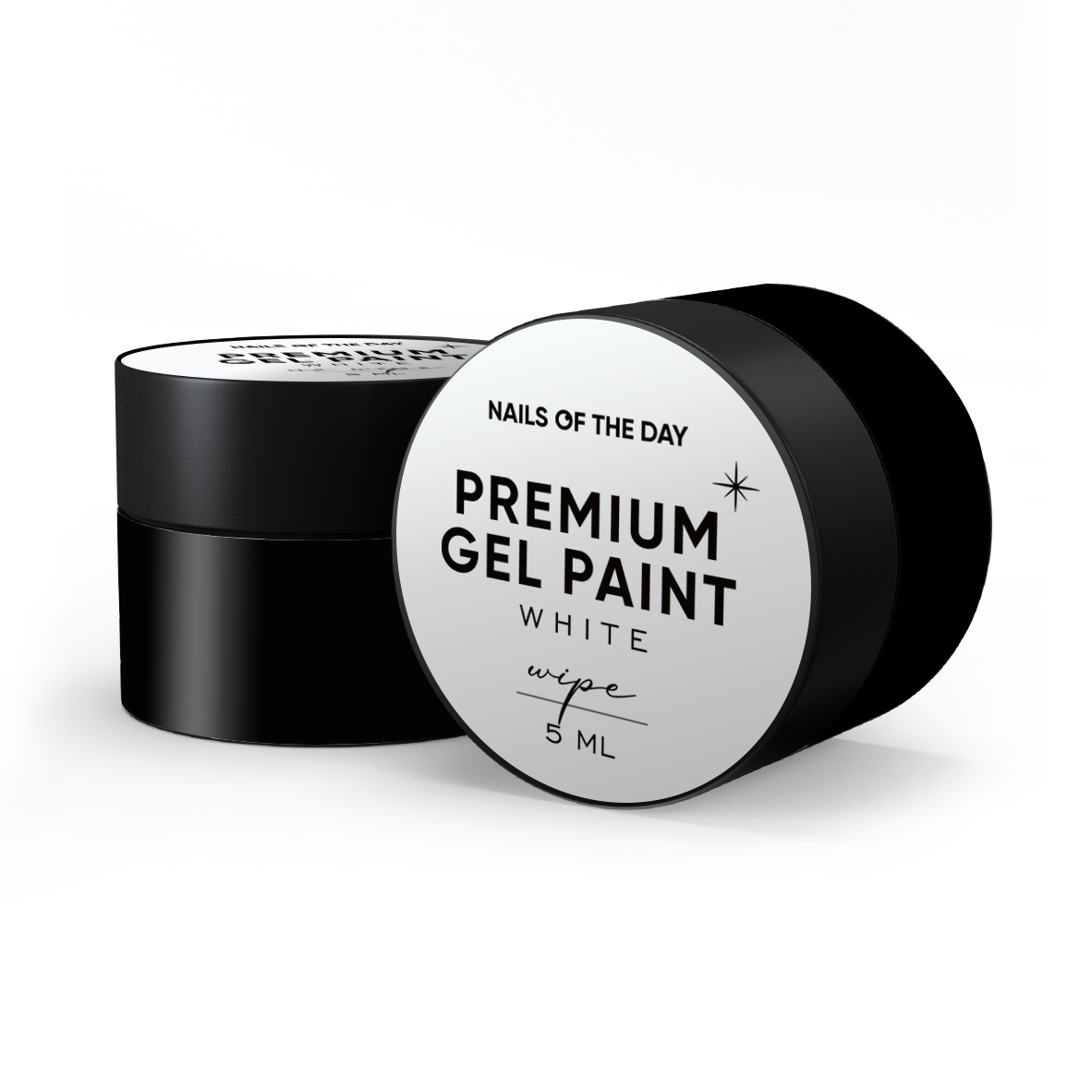 NOTD gel paint Premium, White, Wipe — гель-фарба з липким шаром, 5 мл