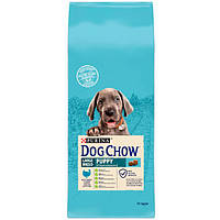 Dog Chow Puppy Large Breed Puppy сухой корм для щенков крупных пород с индейкой, 14 кг