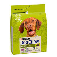 Dog Chow Adult 1+ сухой корм для собак с ягненком 2,5 кг