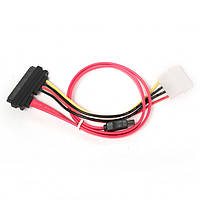 Кабель SATA-DATA Gembird 35cm + SATA Combo cable (CC-SATA-C1)