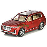 Машинка іграшка BMW X7 моделька металева колекційна 16 см Червоний (60152), фото 3