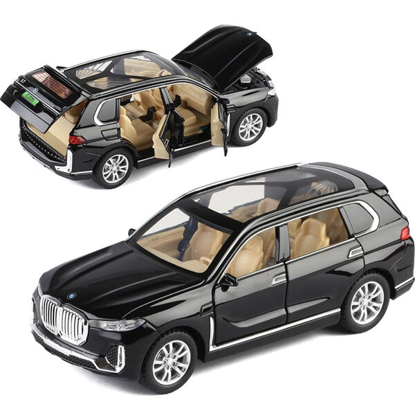 Машинка BMW X7 моделька іграшка металева колекційна 16 см Чорний (60154)