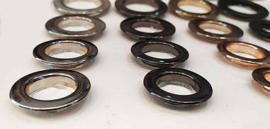 Люверс нержавійка 8мм Темний Нікель хром №22 Туреччина