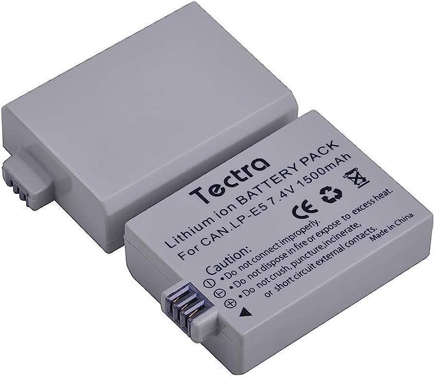 Акумулятор для фотоапаратів CANON 450D, 500D, 1000D, 2000D — LP-E5 (аналог) — 1500 ma від Tectra