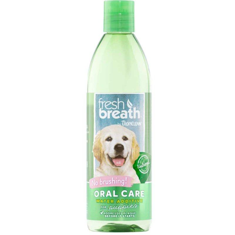 Добавка у воду Тропіклін Свіже Дихання TropiClean Fresh Breath Oral Care Puppy для цуценят, 473 мл, фото 1