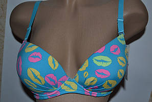 Ліфчик Fangxiangjie суперпушап "Губки" х/б 80В блакитний (330)