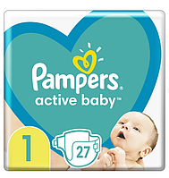 Подгузники Pampers Active Baby Размер 1 (Newborn) 2-5 кг 27 штук