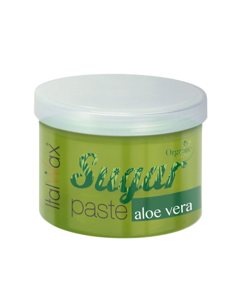 Цукрова паста для депіляції в банці ItalWax Organic line "Алое вера", 750 г (450 мл)