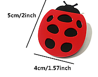 Брошь брошка значок божья коровка сонечко акриловая красная