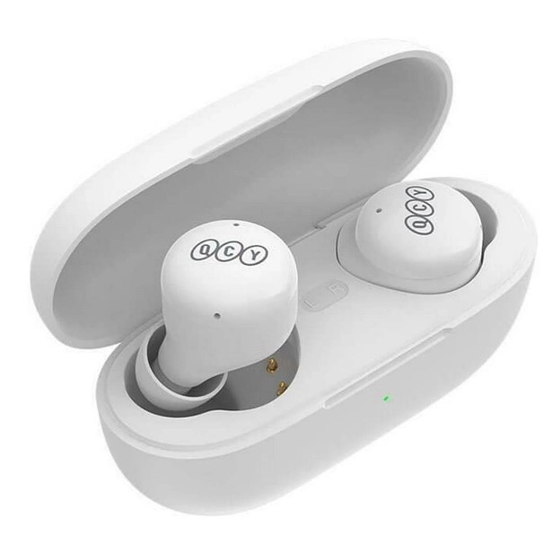 Навушники бездротові TWS QCY T17 White