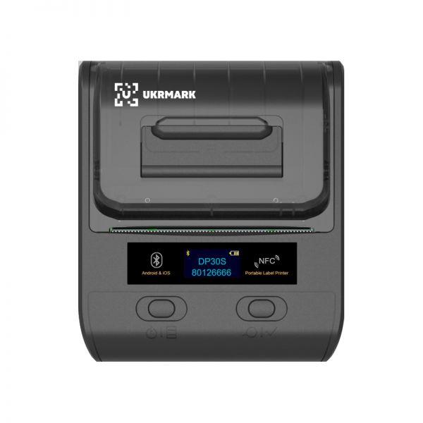 Тридюймовий термопринтер 20-80мм USB Bluetooth NFC Ukrmark DP30BK чорний., фото 1