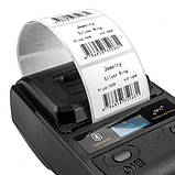 Портативний 2" термопринтер USB Bluetooth NFC Ukrmark DP23BK чорний, фото 3