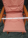 Розкладний садовий стілець зі спинкою на 5 положень (Доставка безкоштовно Укрпоштою), фото 3