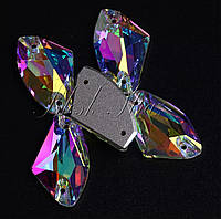 SWARO Galactic 14*9mm Crystal AB Lux сваро галактик-топорик Кристалл АБ пришивные стразы люкс стекло