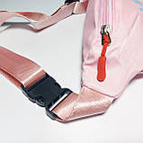 Бананка дитяча для малюків поясна сумка рожева рибка, фото 3