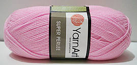 Акрилова пряжа для в'язання SUPER PERLEE Супер Перлі YarnArt № 20 рожевий