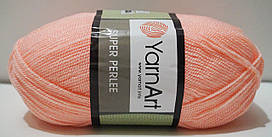 Акрилова пряжа для в'язання SUPER PERLEE Супер Перлі YarnArt № 37 персик