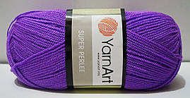 Акрилова пряжа для в'язання SUPER PERLEE Супер Перлі YarnArt № 75 орхідея