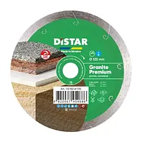 Круг алмазный Distar 1A1R Granite Premium 125 мм сплошной отрезной диск по граниту и керамограниту, Дистар