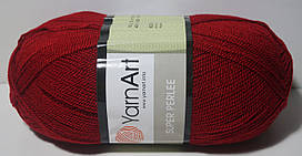 Акрилова пряжа для в'язання SUPER PERLEE Супер Перлі YarnArt № 43 бордо