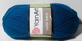 Акрилова пряжа для в'язання SUPER PERLEE Супер Перлі YarnArt №73 морська хвиля
