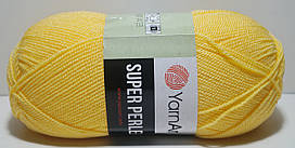 Акрилова пряжа для в'язання SUPER PERLEE Супер Перлі YarnArt №216 жовтий