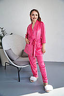 Жіноча піжама велюрова домашній костюм р.S,M,L,XL