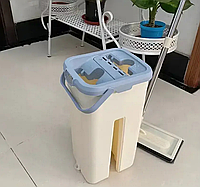 Набір швабра з відром ледар 360 складаний з віджимом Easymop універсальний з мікрофібри для прибирання підлоги