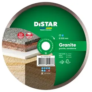 Круг алмазний Distar 1A1R Granite 300 мм відрізний алмазний диск по граніту на верстат, Дістар, Україна