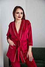 Жіноча піжама велюрова домашній костюм р.S,M,L,XL, фото 5